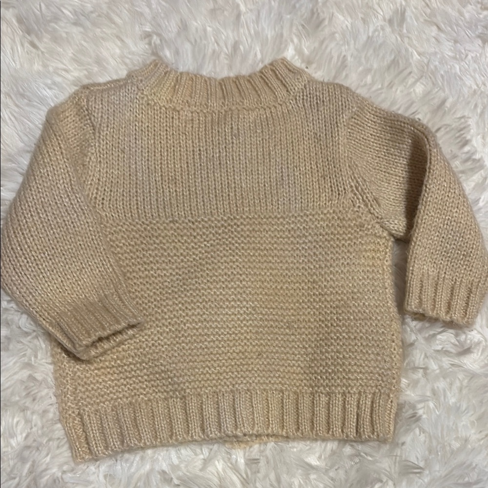 Cozy Knit Kids Cardigan - Cream - Picture 3 of 3